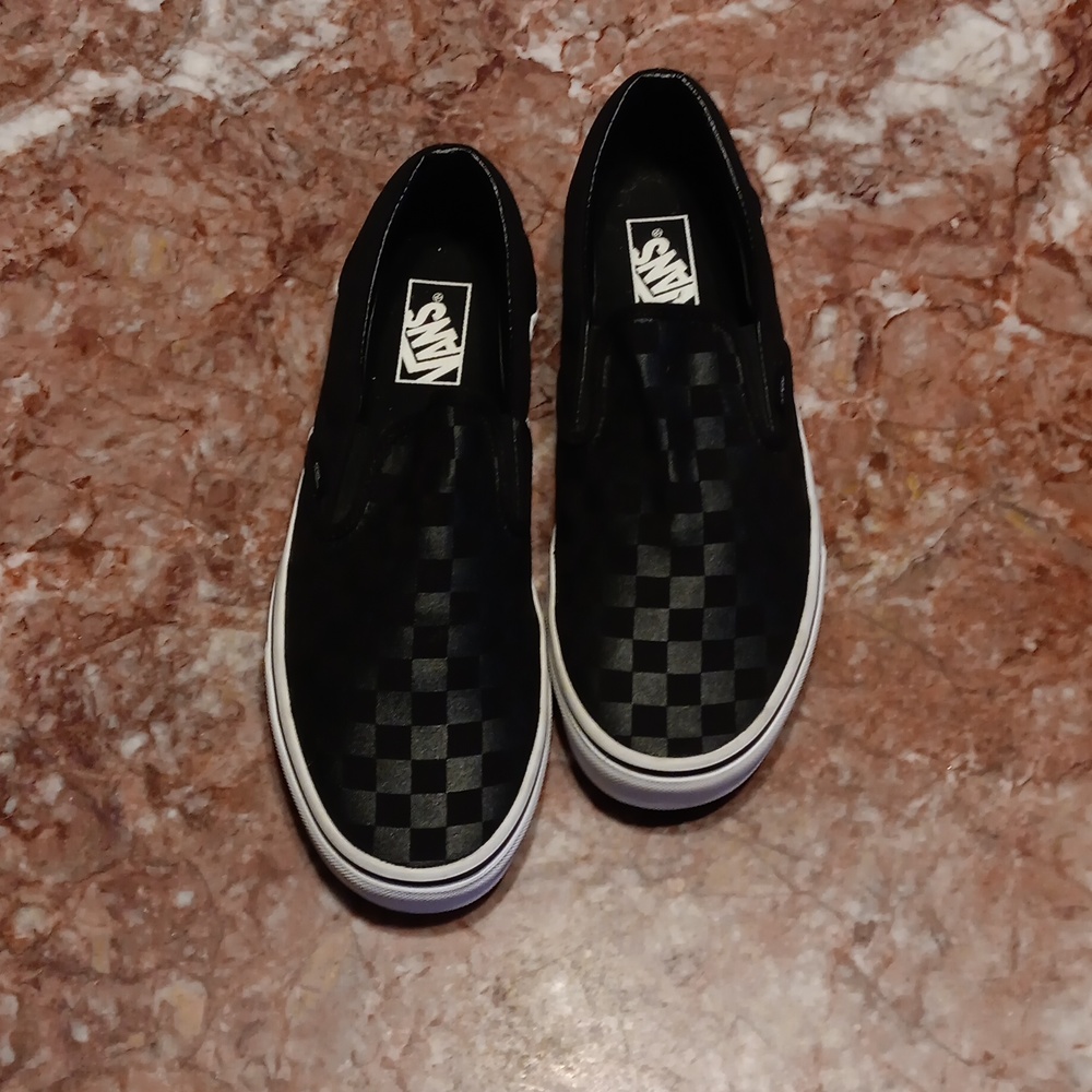 Vans, Men, Black and White shoe